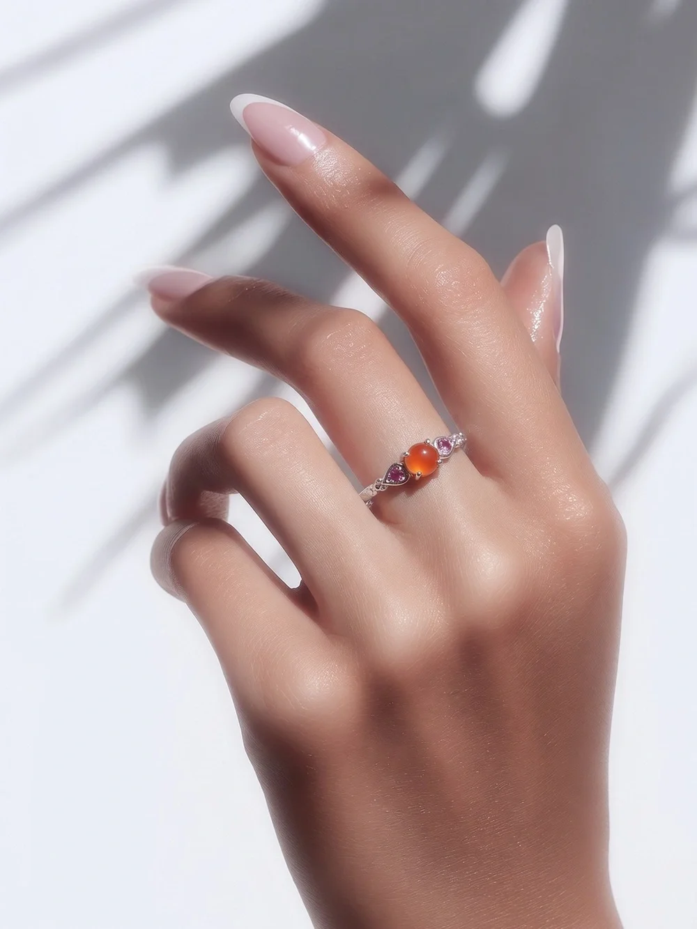 NEW! Carnelian & Garnet Ring